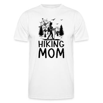 Hiking Mom Hiking Lover Mountain Hiking - Männer Funktions-T-Shirt - Weiß - Vorne - AI Model Male 178 dark (178cm)
