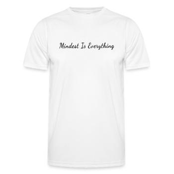 Le minimum, c’est tout - Santé mentale - T-shirt sport Homme - blanc - Devant - AI Model Male 178 dark (178cm)