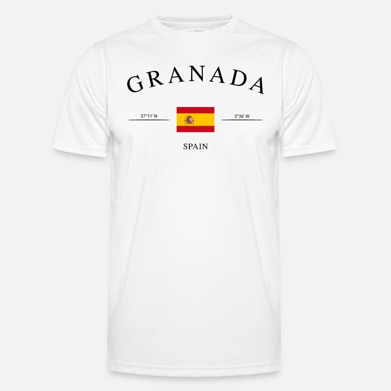 Granada Spanien – Urlaub Souvenir & Geschenk Männer Funktions-T-Shirt