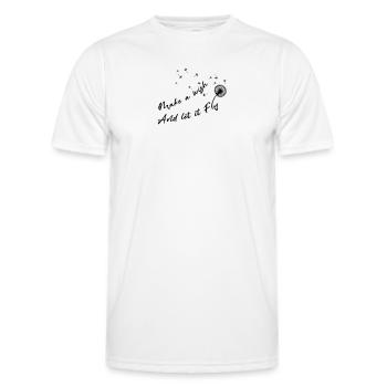 Make a Wish Dandelion - Men's Functional T-Shirt - white - Front - AI Model Male 178 dark (178cm)