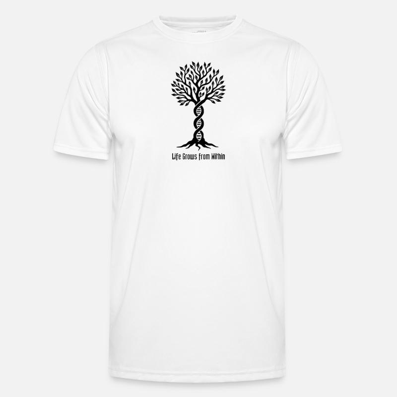 Life Grows From Within DNA Tree Men's Functional T-Shirt