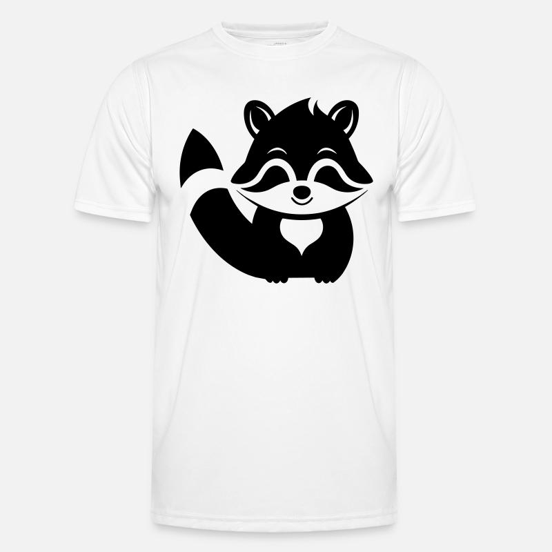 Waschbär Männer Funktions-T-Shirt