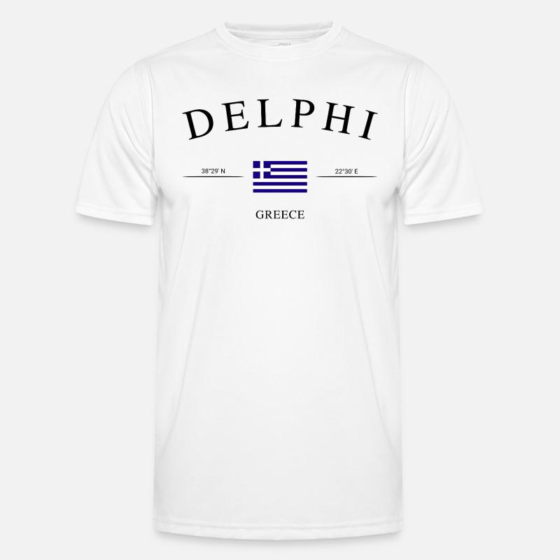 Delphi Greece – Holiday Souvenir & Gift - Men's Functional T-Shirt - white