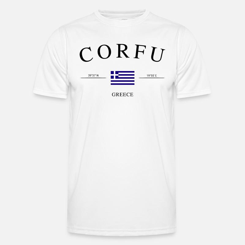 Corfou, Grèce – Souvenir et cadeau de vacances T-shirt sport Homme
