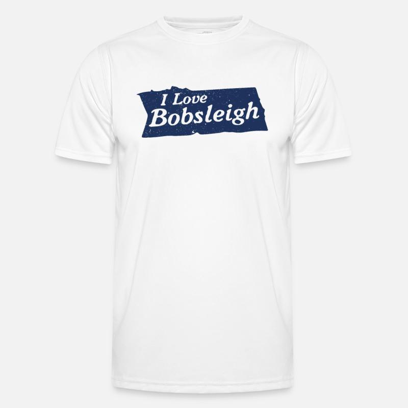 Tobogganing Sleds Bobsleigh Bobsleigh - Men's Functional T-Shirt - white