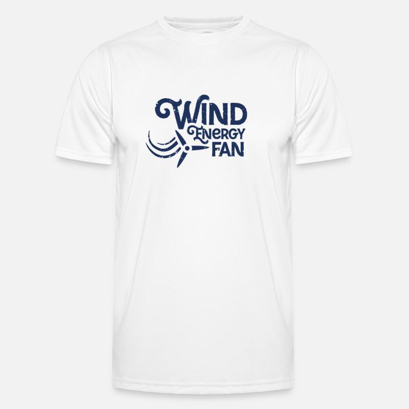 Énergie éolienne éolienne énergie éolienne T-shirt sport Homme