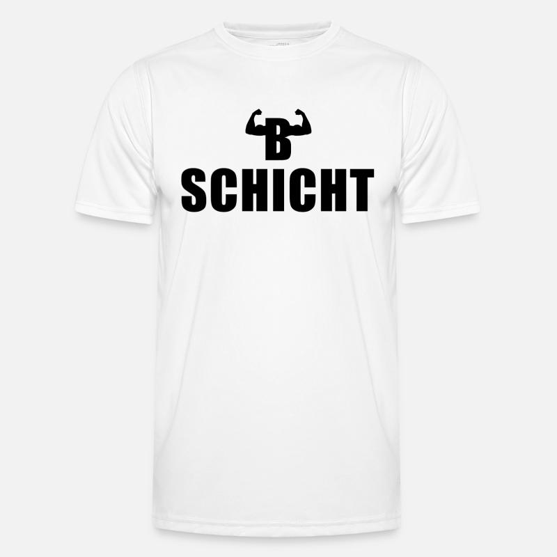 B Schicht Schichtarbeiter Männer Funktions-T-Shirt