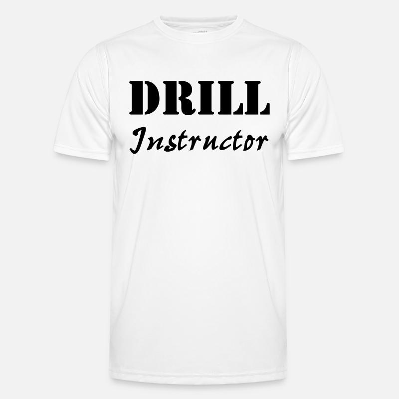 Drill Instructor - Men's Functional T-Shirt - white