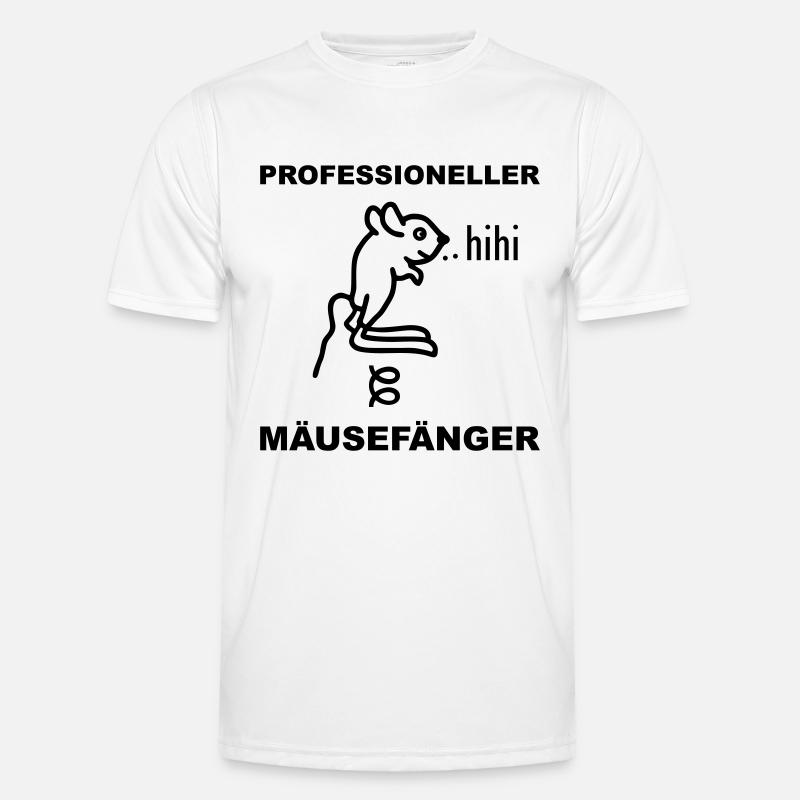 Professioneller Mäusefänger Männer Funktions-T-Shirt