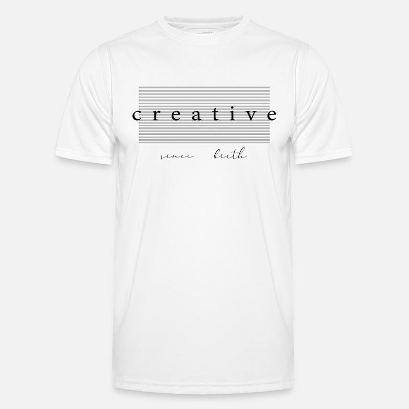 Creative Since Birth Ästhetik Geschenk Männer Funktions-T-Shirt