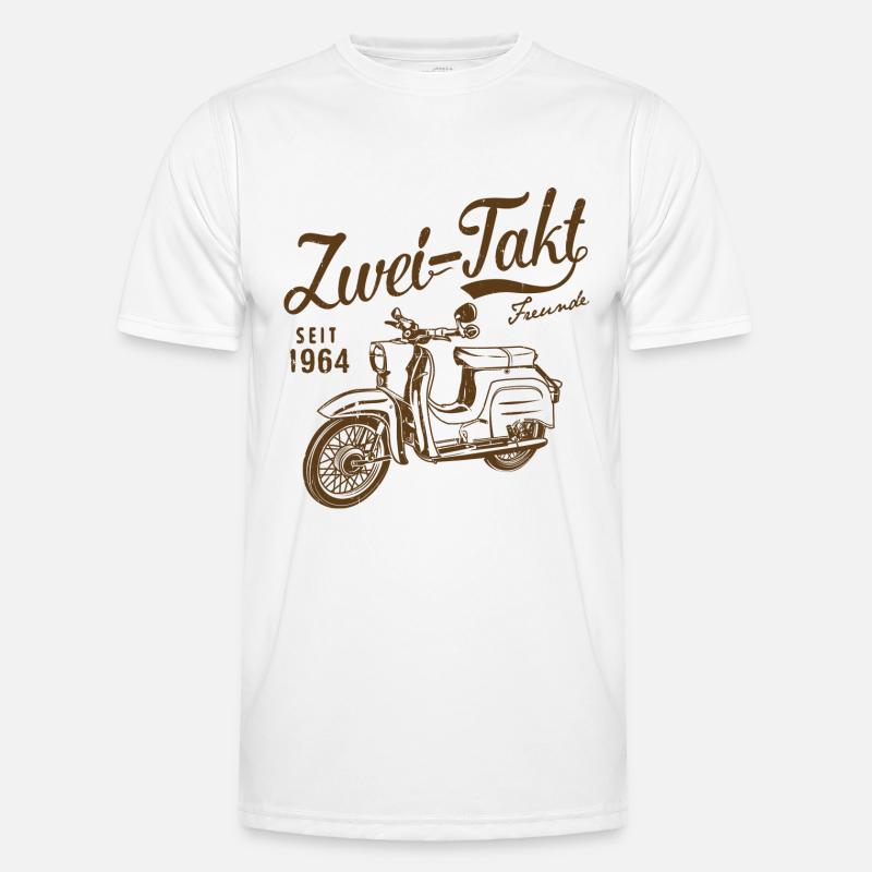 Simson Schwalbe Zweitakt Freunde Männer Funktions-T-Shirt