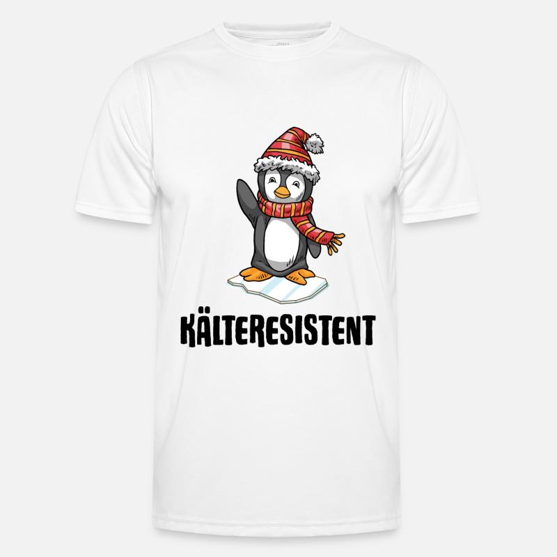 Winterbader Kältetherapie Eisbaden im Eisbad - Männer Funktions-T-Shirt - Weiß