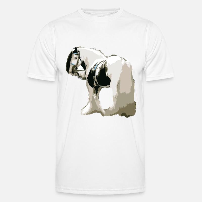 Pferd, Tinker , Pferd Tinker, Geschenkidee - Männer Funktions-T-Shirt - Weiß
