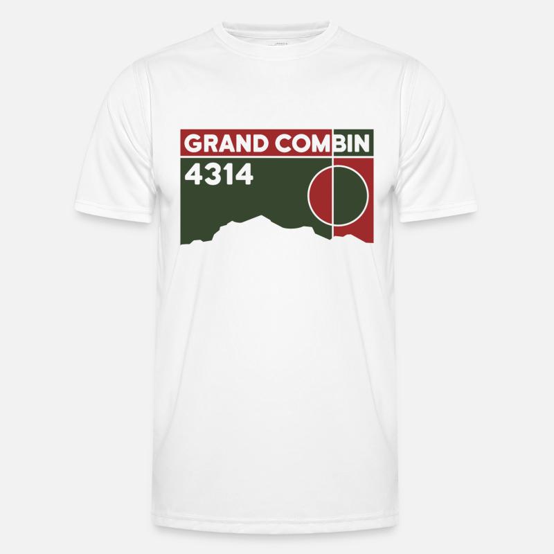 Grand Combin Randonnée Dénivelée Valais T-shirt sport Homme