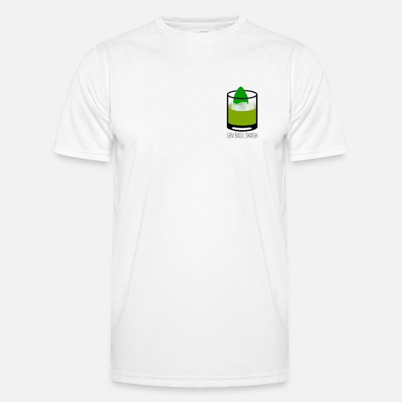 Gin Basil Smash Cocktail Alcool T-shirt sport Homme