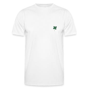 Lucky clover - Men's Functional T-Shirt - white - Front - AI Model Male 178 dark (178cm)