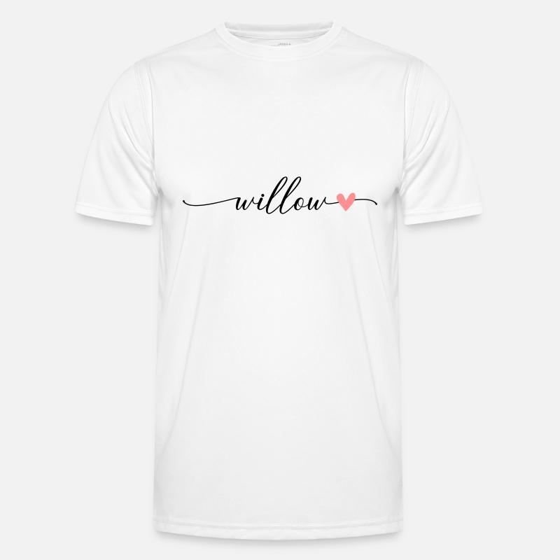 Saule Nom Prénom Calligraphie Script T-shirt sport Homme