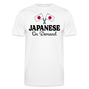 Traducteur Japonais Interprète Japonais - T-shirt sport Homme - blanc - Devant - AI Model Male 178 dark (178cm)