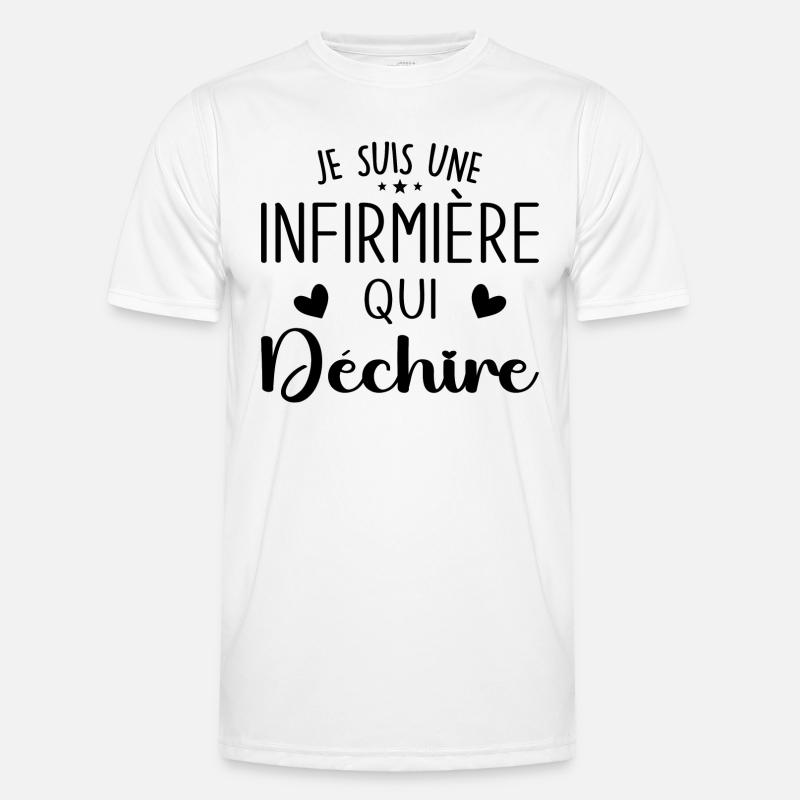 Ich bin eine Krankenschwester, die rockt Männer Funktions-T-Shirt
