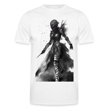 King Knight - Männer Funktions-T-Shirt - Weiß - Vorne - AI Model Male 178 dark (178cm)