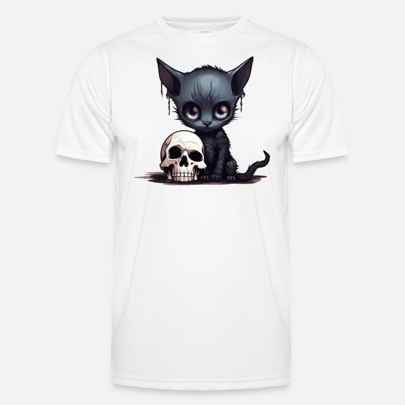 Cute Emo Kitten - Men's Functional T-Shirt - white