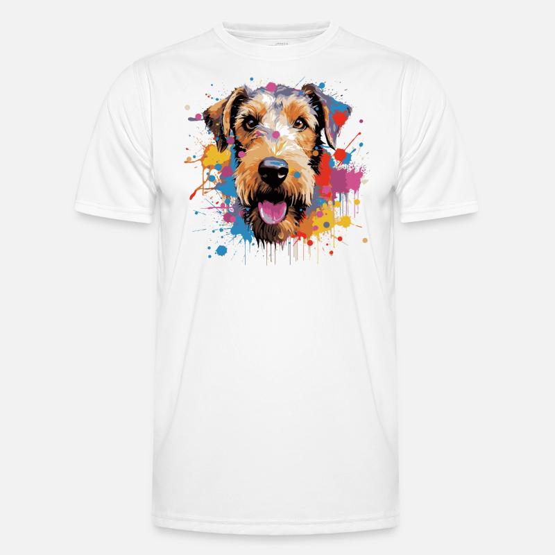 Drahthaar Foxterrier Männer Funktions-T-Shirt