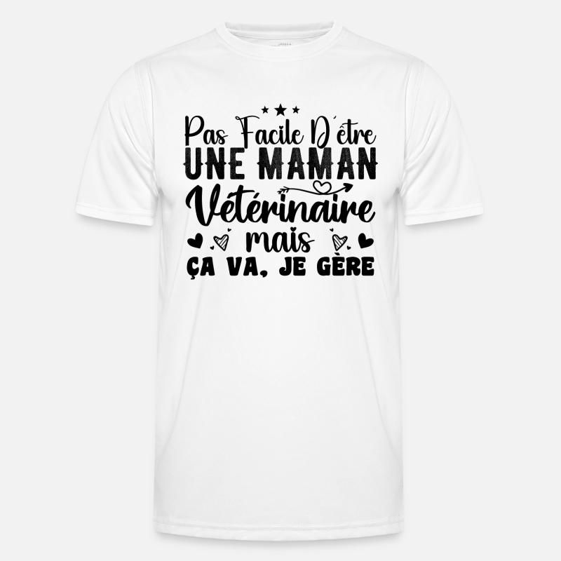 Mama Tierarzt Geschenkidee Beruf Zitat Männer Funktions-T-Shirt