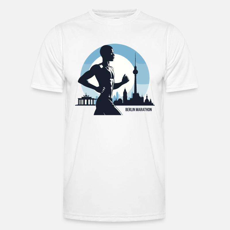 Chemise de course Berlin Marathon Runner T-shirt sport Homme