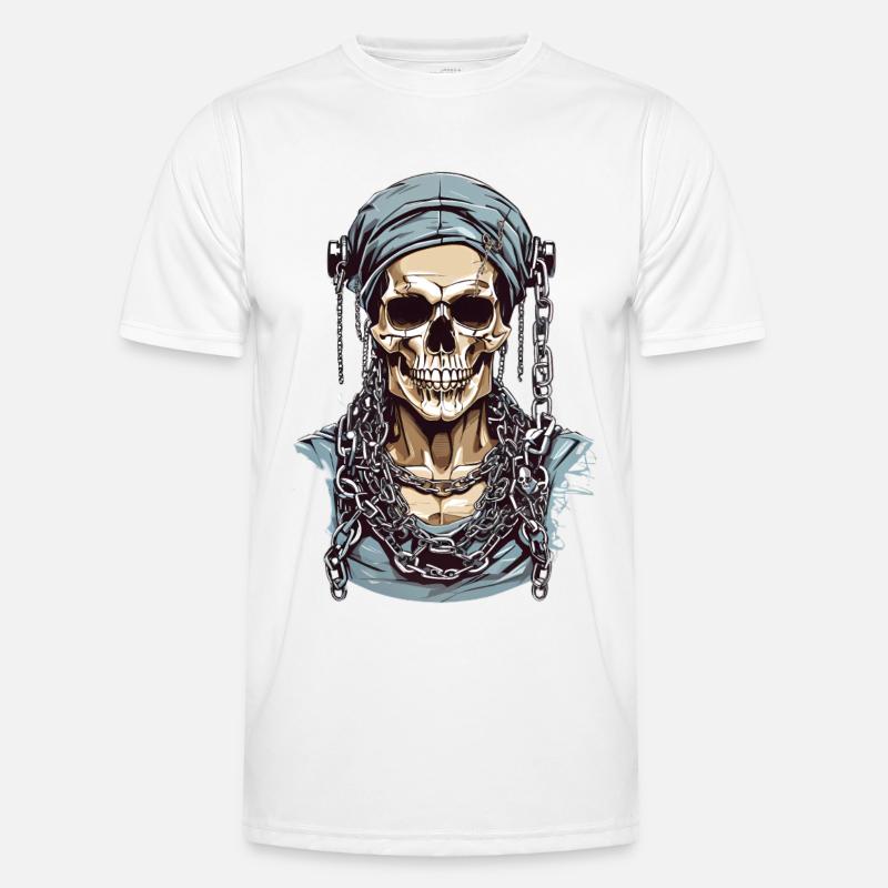 Cool skeleton - Men's Functional T-Shirt - white
