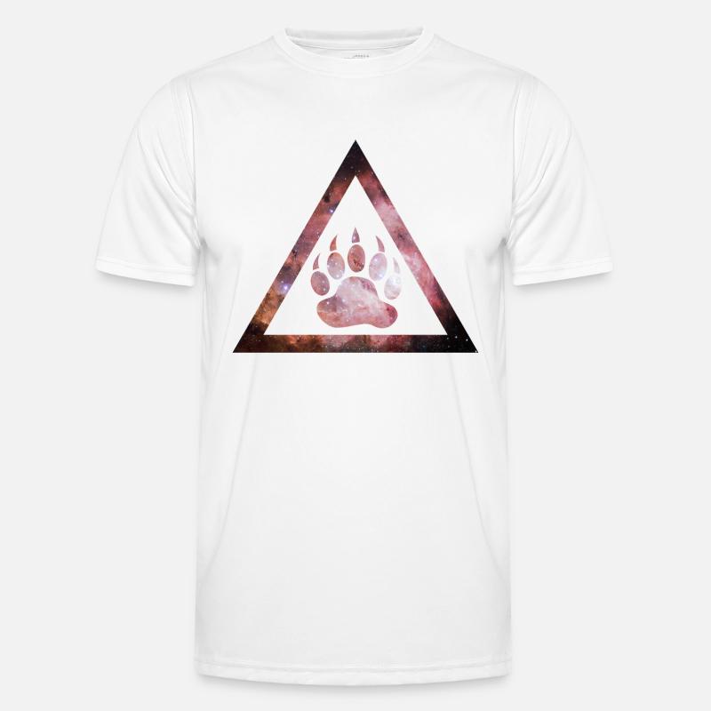 Galaxy Bear Triangle Men's Functional T-Shirt