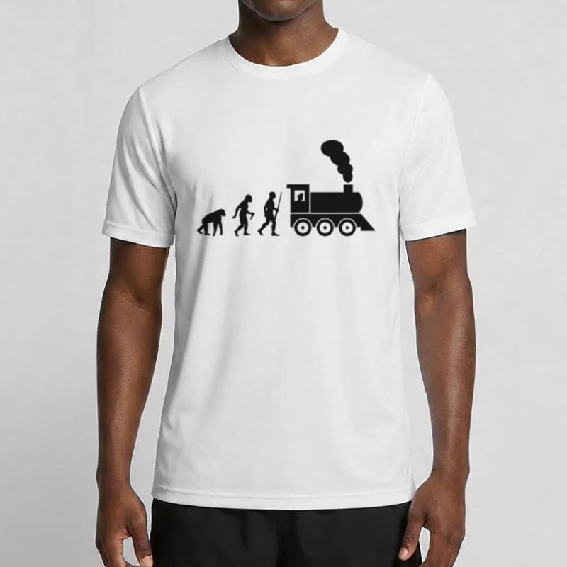 Train driver evolution T-shirt sport Homme