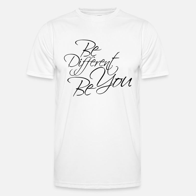 Be Different Be You Design - Men's Functional T-Shirt - white