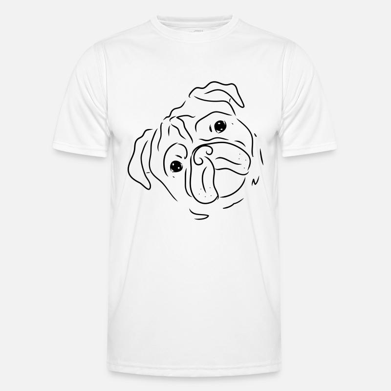 süßer Mops , Mopsgesicht , Hundebesitzer, Geschenk Männer Funktions-T-Shirt
