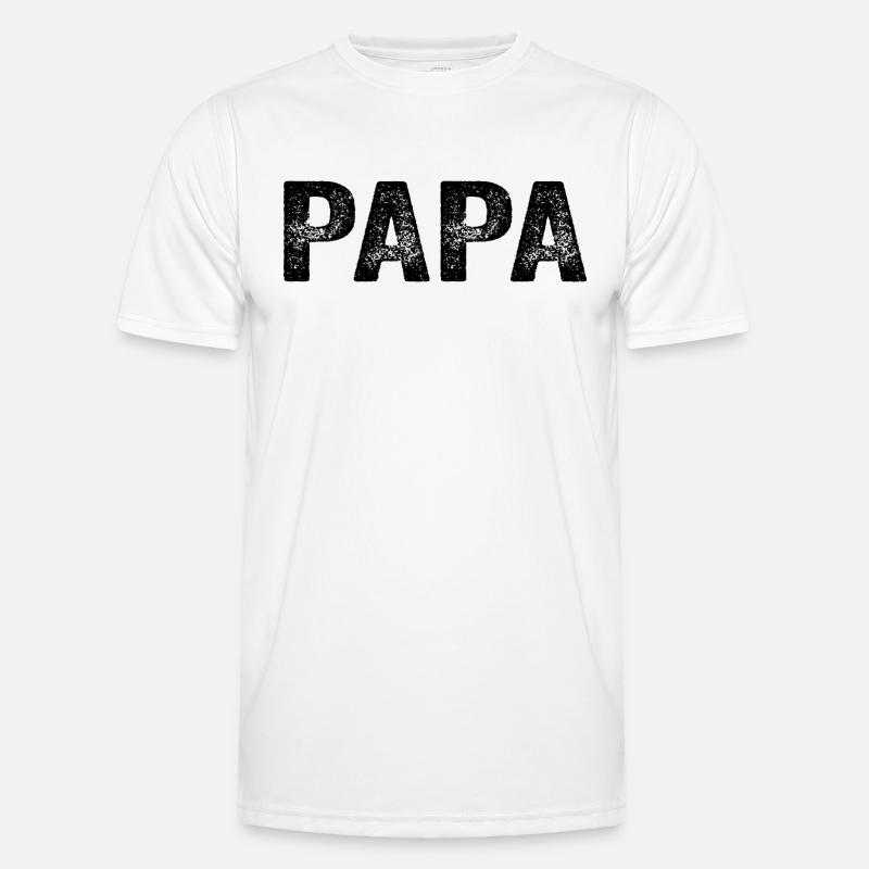 Dad Dad Dad Gift - Men's Functional T-Shirt - white