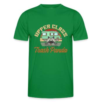 Oberklasse-Trash-Panda – Panda, Bär, Waschbär - Männer Funktions-T-Shirt - Kelly Green - Vorne - AI Model Male 178 dark (178cm)