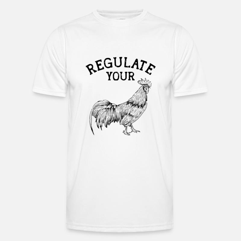 Regulate Your - chicken lovers - Men's Functional T-Shirt - white