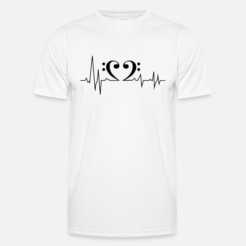 Fréquence cardiaque de basse T-shirt sport Homme