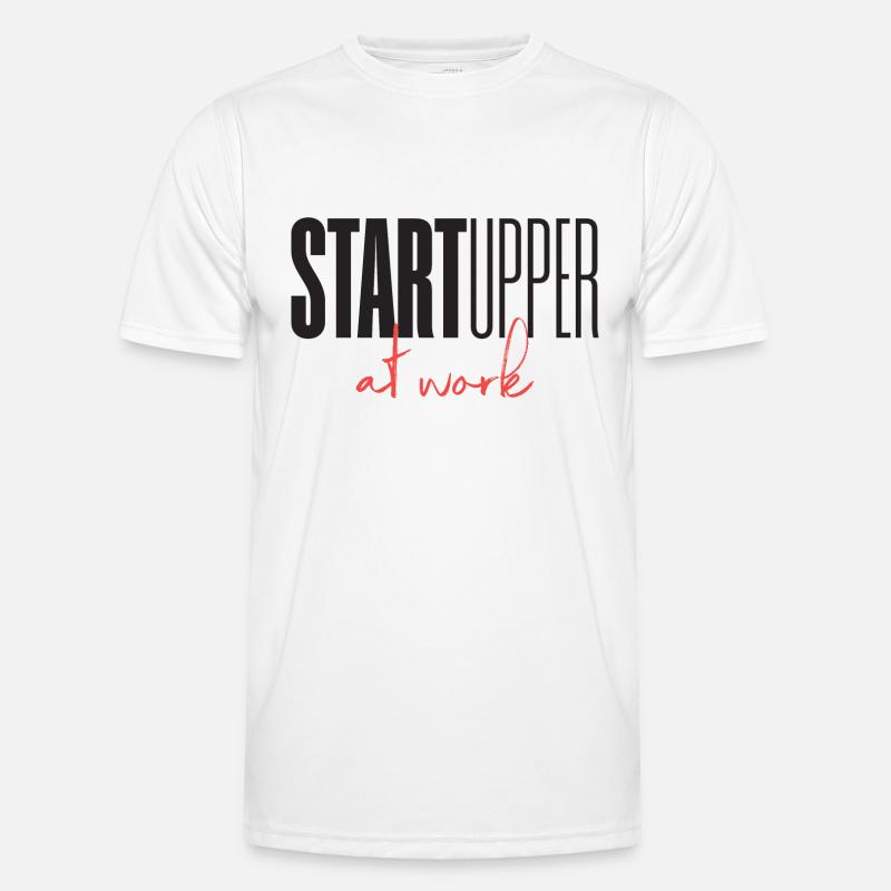 Startupper Startup at work Männer Funktions-T-Shirt