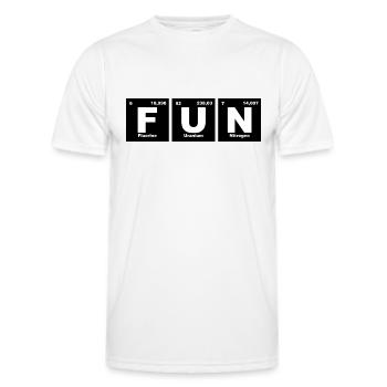 Fun - Periodensystem - Chemie - Elemente - Männer Funktions-T-Shirt - Weiß - Vorne - AI Model Male 178 dark (178cm)