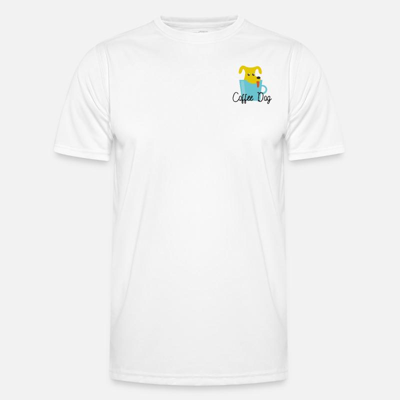 Chien de café T-shirt sport Homme