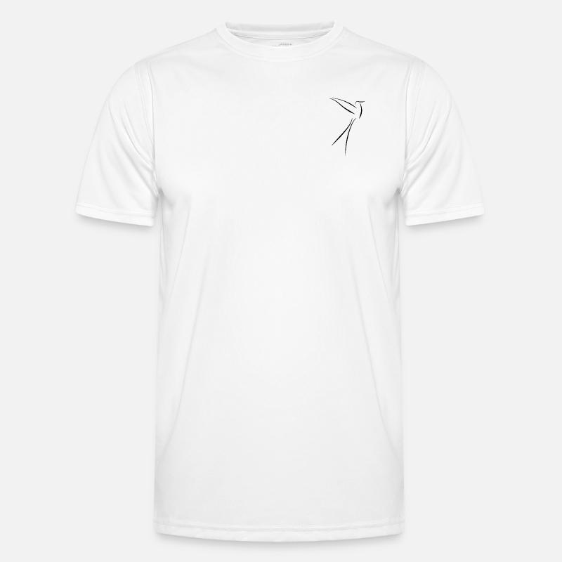 Vogel Logo Elegant Männer Funktions-T-Shirt