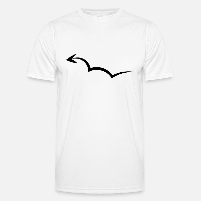 Bouncing Arrow - Men's Functional T-Shirt - white
