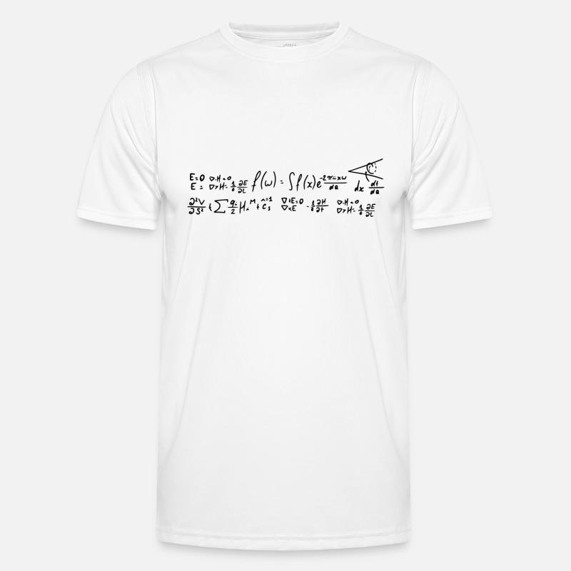 Math Formulas - Men's Functional T-Shirt - white