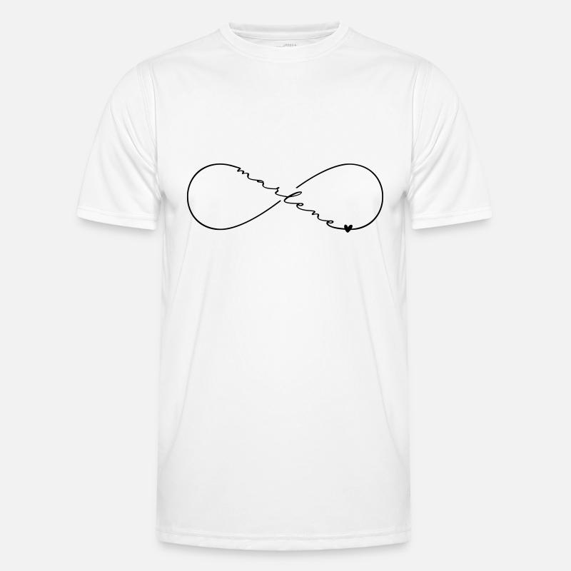 Marlene Name Infinitysymbol - Männer Funktions-T-Shirt - Weiß