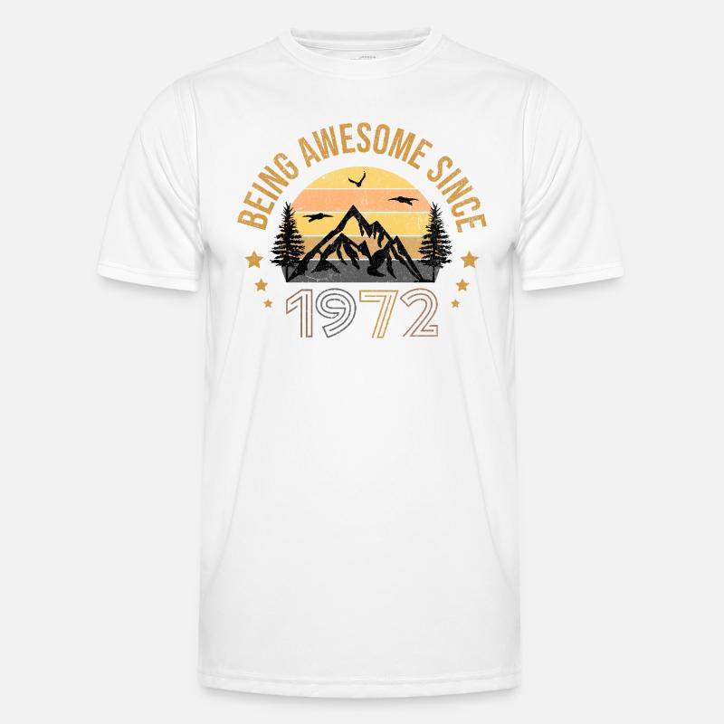 Being Awesome Since 1972 - Geschenkidee Männer Funktions-T-Shirt