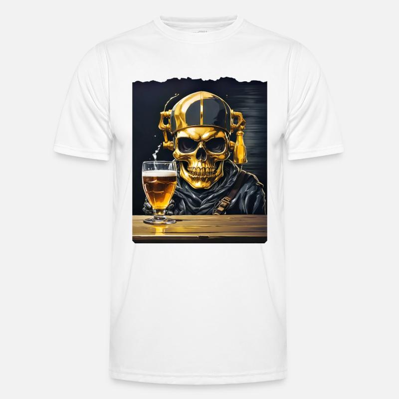 Bier Skull 0.6 Männer Funktions-T-Shirt