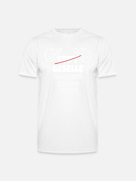 Gesellenbrief Abschluss Geselle 2022 - Männer Funktions-T-Shirt - Weiß
