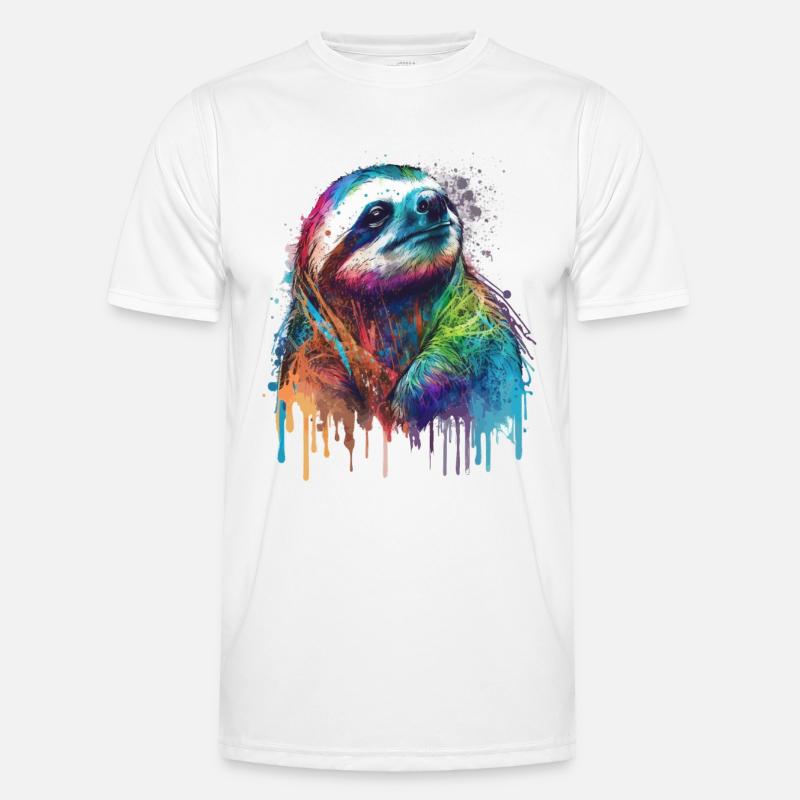 Cool Sloth - Men's Functional T-Shirt - white
