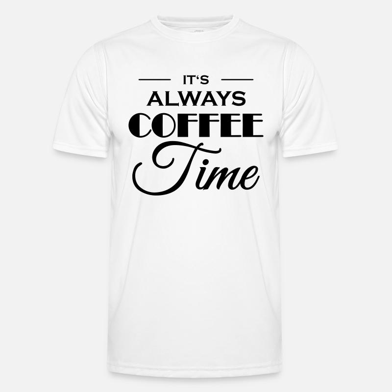 It's always coffee time - Men's Functional T-Shirt - white