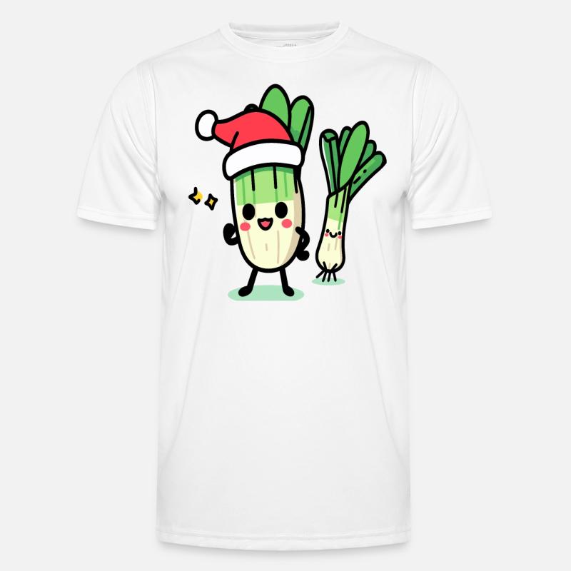St. Nicholas kawaii leeks Men's Functional T-Shirt